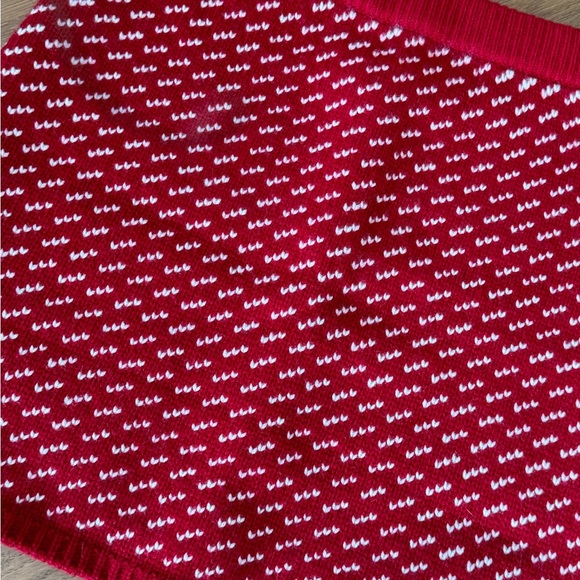 NWOT Roots 100% Merino Wool - Holiday Christmas Falling Snow Mini Skirt - Size S - Picture 2 of 5